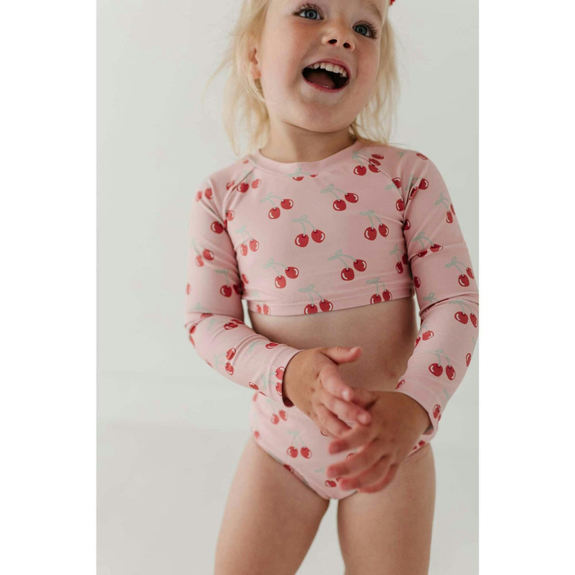 Girl's Crop Two-Piece Swimsuit