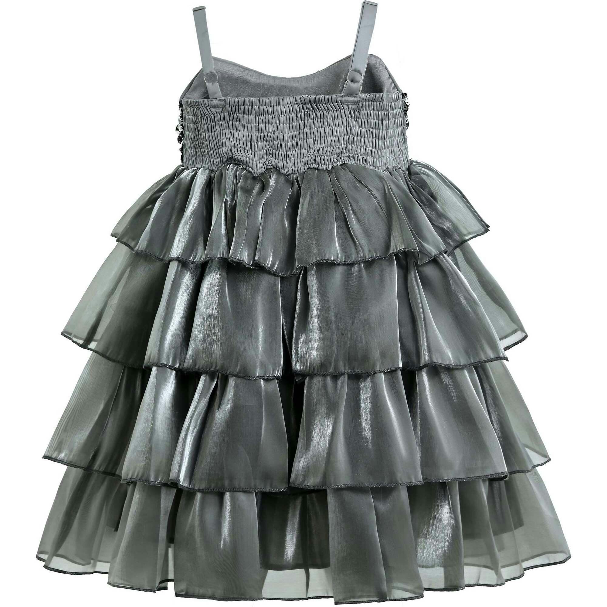 Layered Tulle Sequin Sleeveless Dress