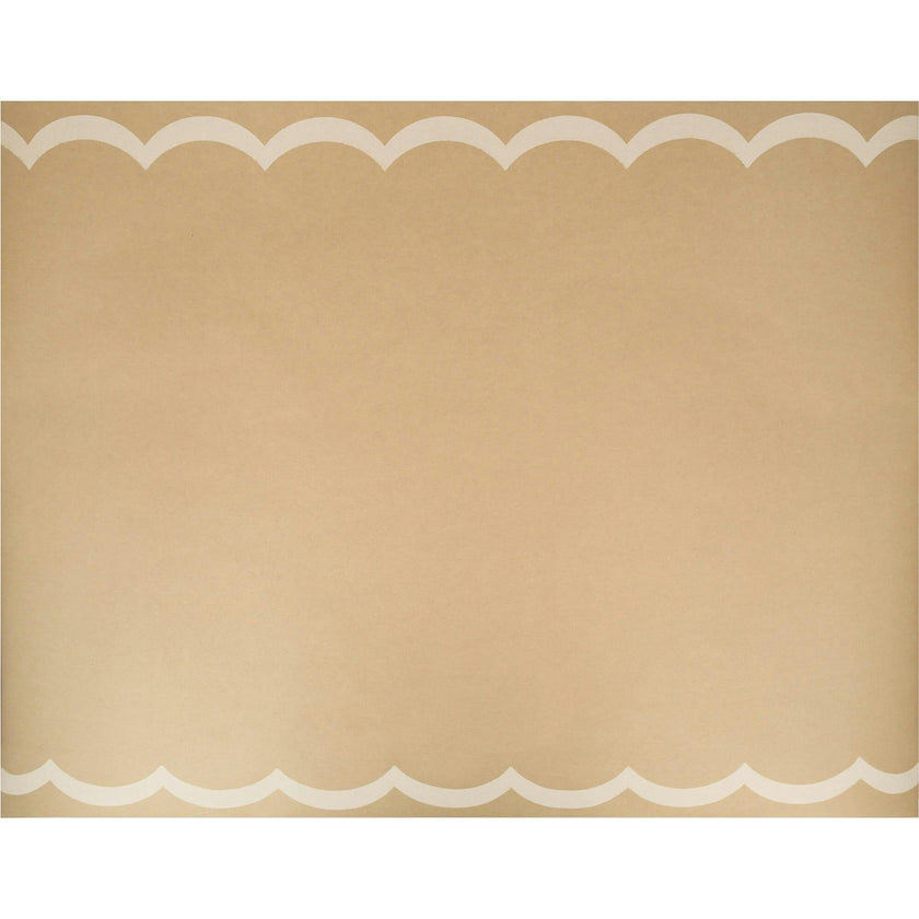 Scalloped Edge Kraft Table Runner