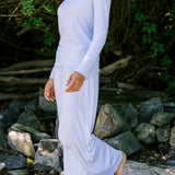 Women's Powder Blue Stripe Pima Pajamas Set
