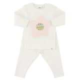 Quilted Flower Applique L/S 2pc Set