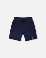 French Terry Shorts Dark Blue