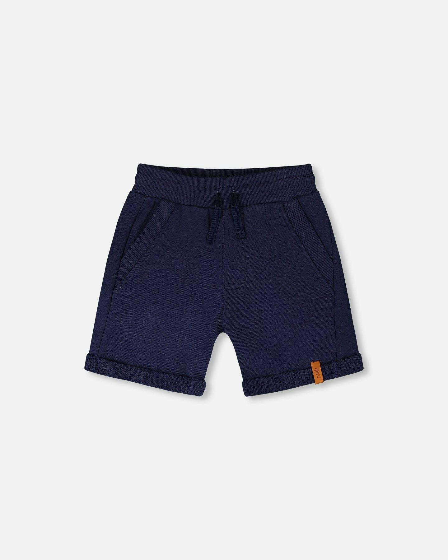 French Terry Shorts Dark Blue