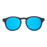 Jet Black Keyhole | Polarized Cobalt Blue Mirrored Lenses