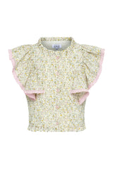 Posie Top Cream Ditsy