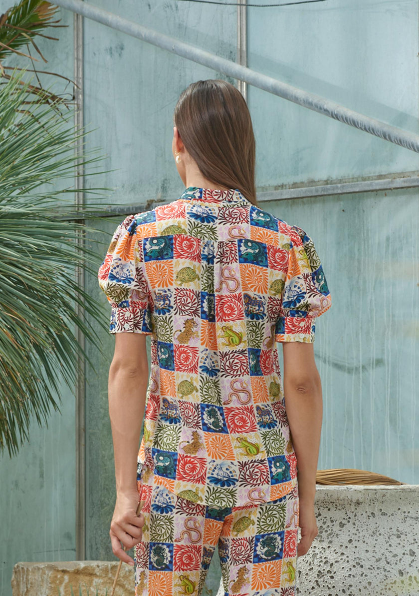 Eugenie Blouse Wild Tapestry