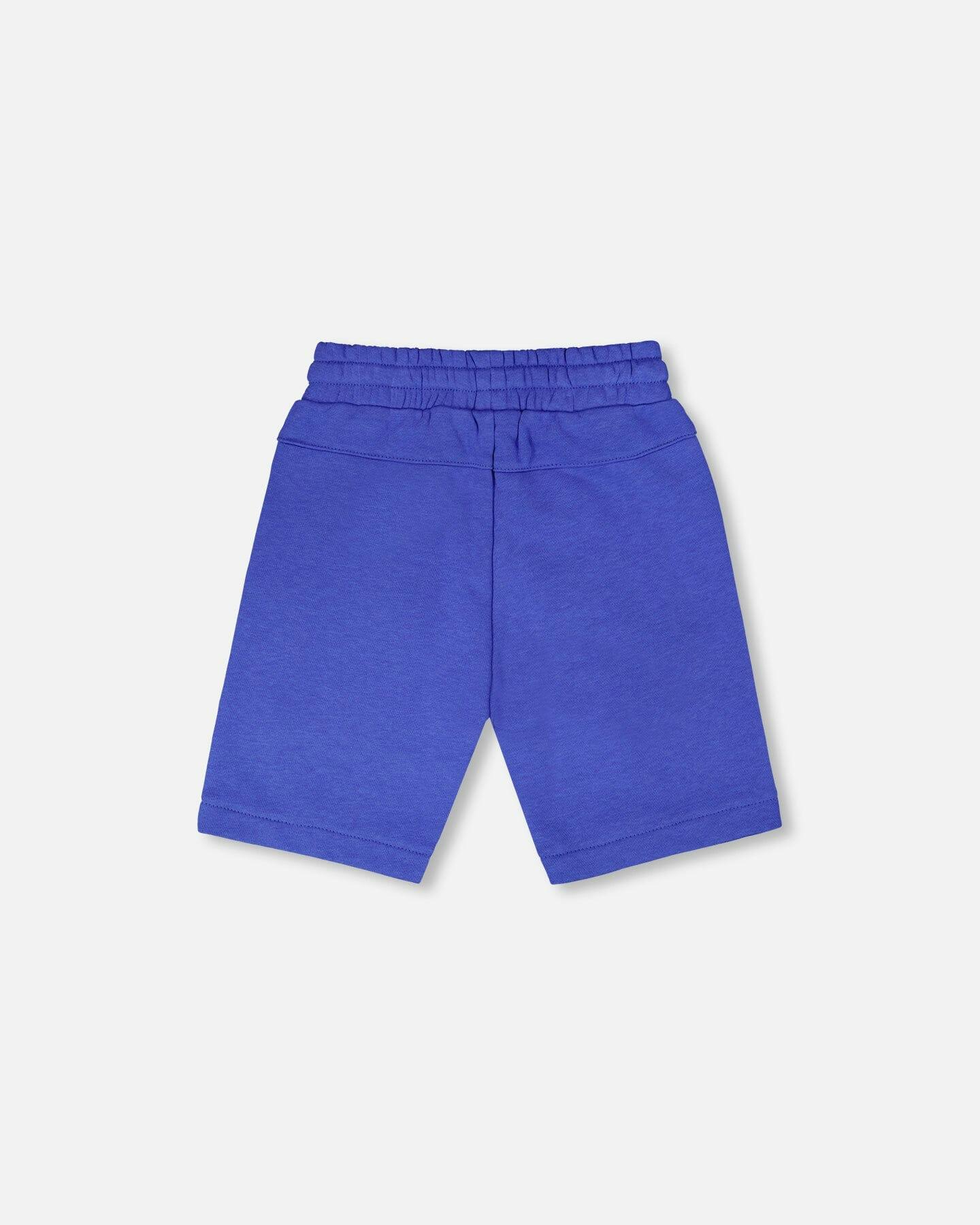 French Terry Shorts With Cross Seams