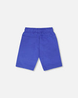 French Terry Shorts With Cross Seams