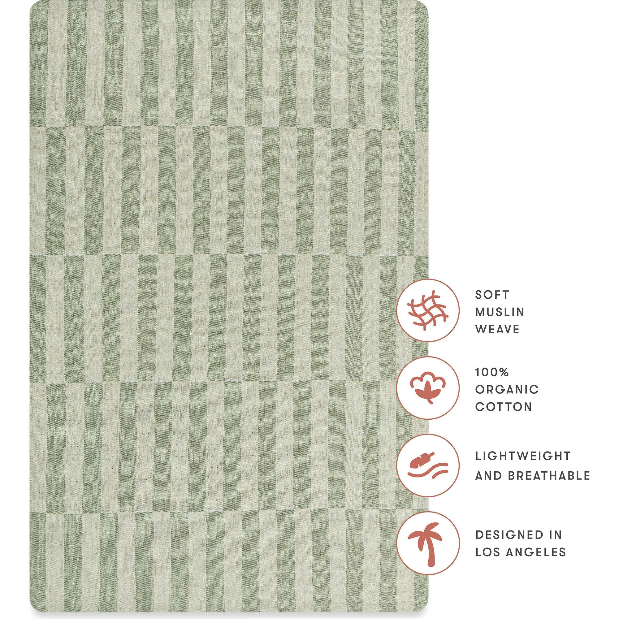 All-Stages GOTS Certified Organic Muslin Cotton Bassinet Sheet