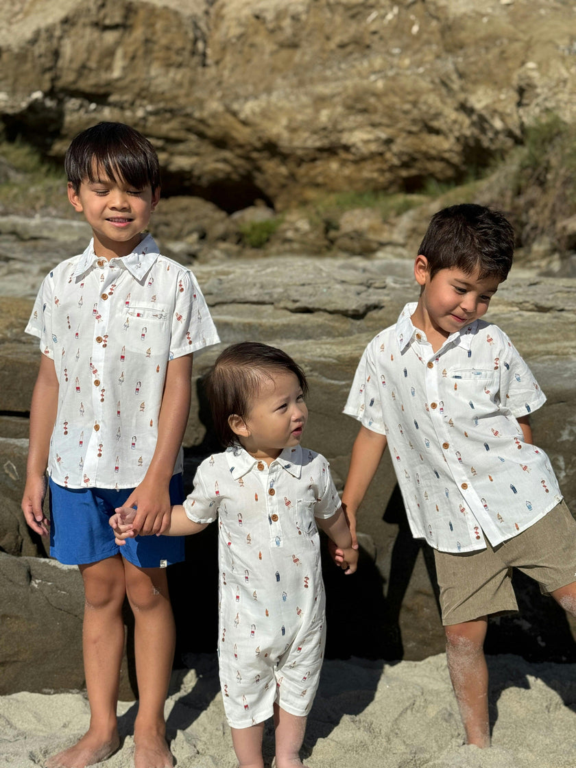 MOLOKAI White Buoys Printed Romper