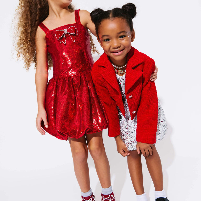 Ruby Sequin Bubble Dress