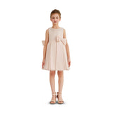 Pink Melinda Pearl Double Bow Dress