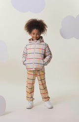 Blake Hooded Reversible Lightweight Down Puffer Jacket, Primary Plaid