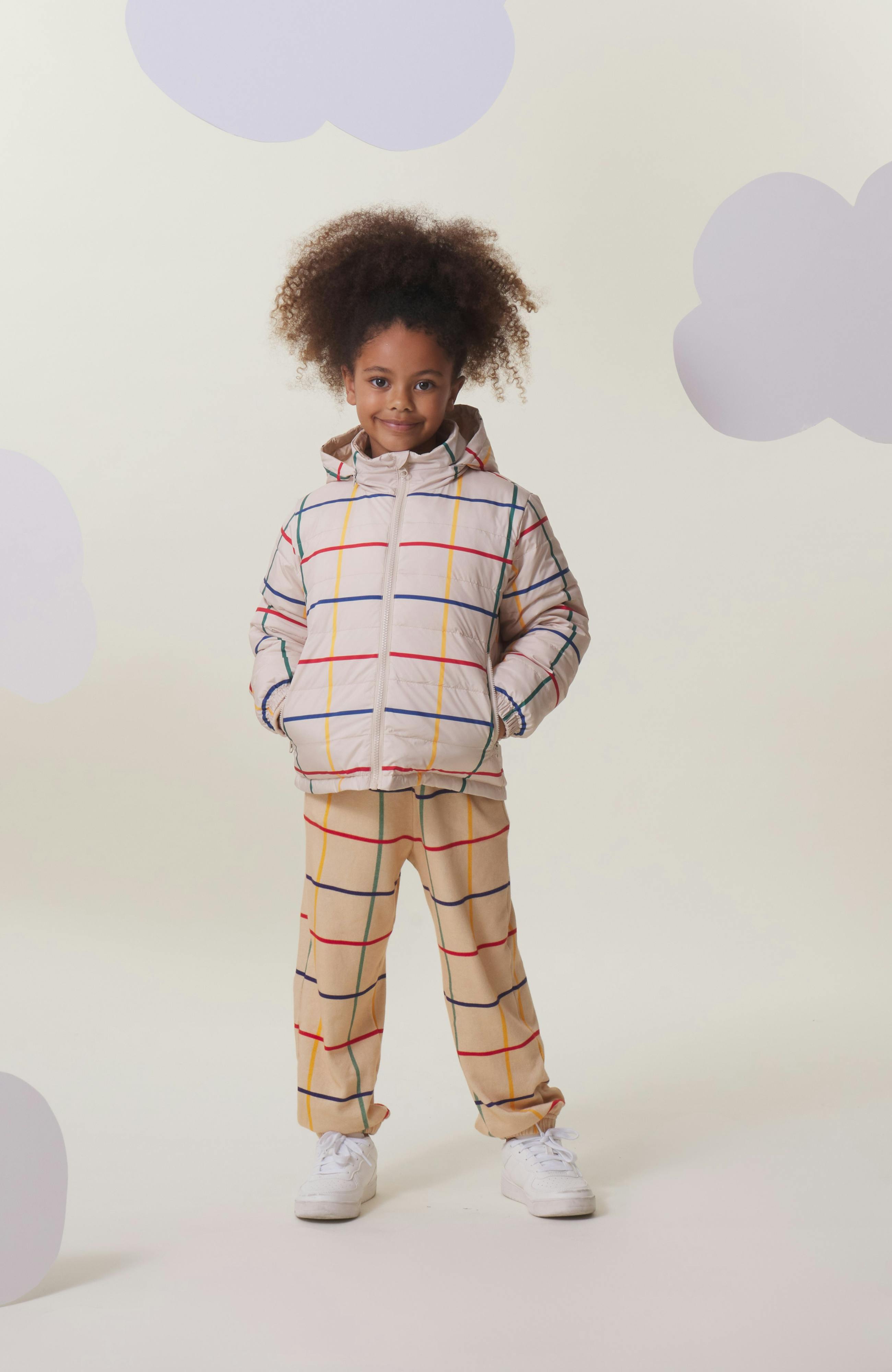 Blake Hooded Reversible Lightweight Down Puffer Jacket, Primary Plaid