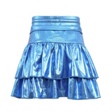 Metallic Ruffle Skort