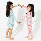 Love Kittens Bamboo Kids Pajamas