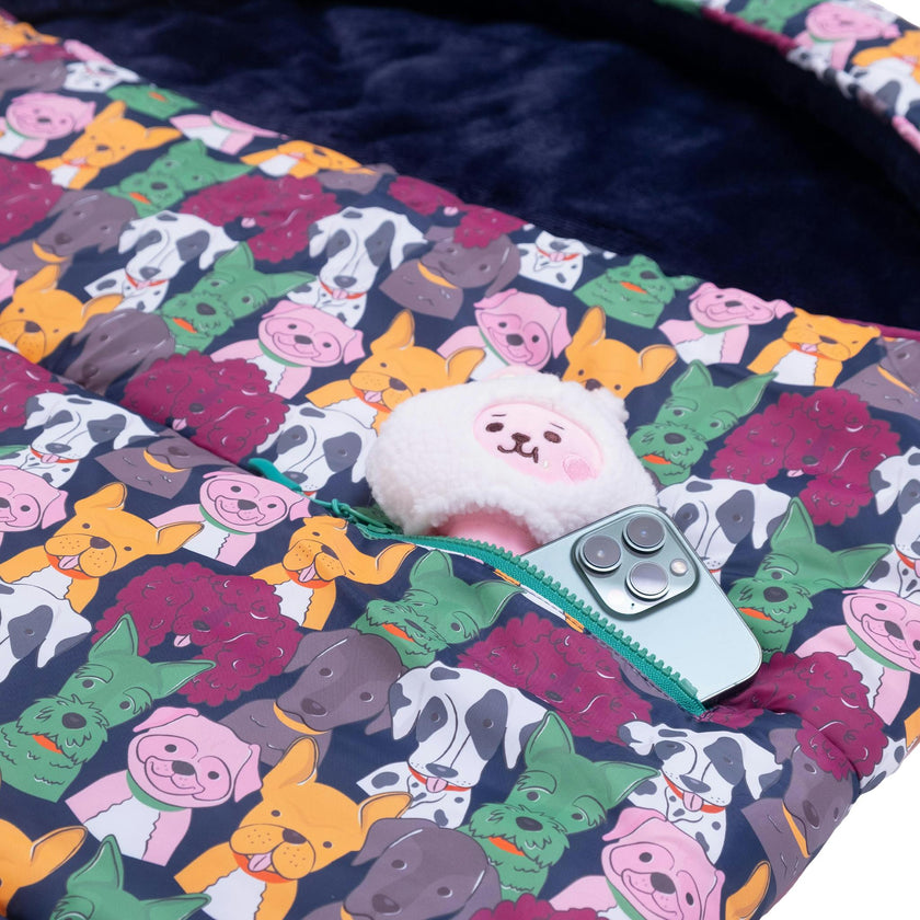 Sleep-N-Pack™ Big Kid Sleeping Bag Backpack – Walter and Friends Print