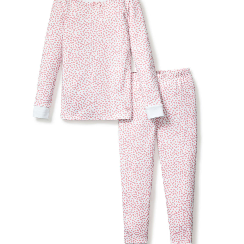 Kid's Pima Snug Fit Pajama Set in Sweethearts