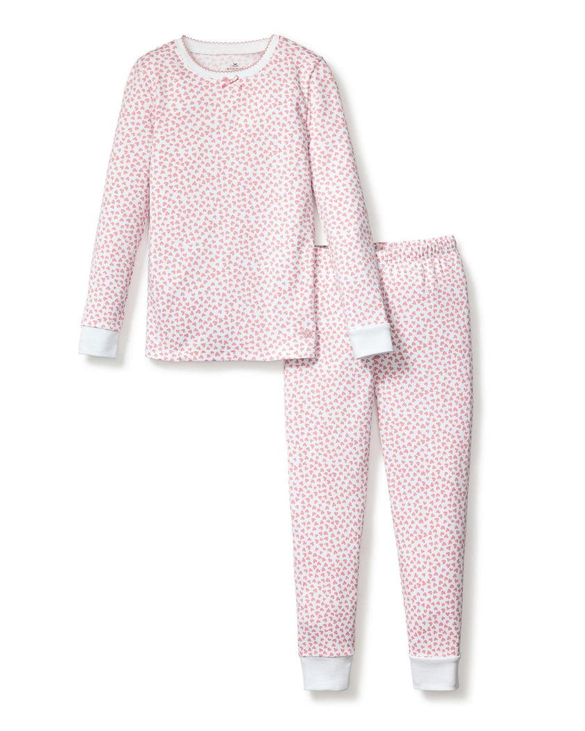 Kid's Pima Snug Fit Pajama Set in Sweethearts