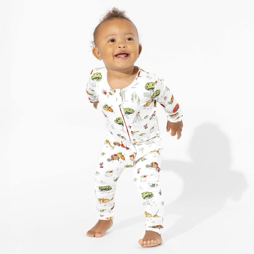 Farm Vibes Bamboo Convertible Footie