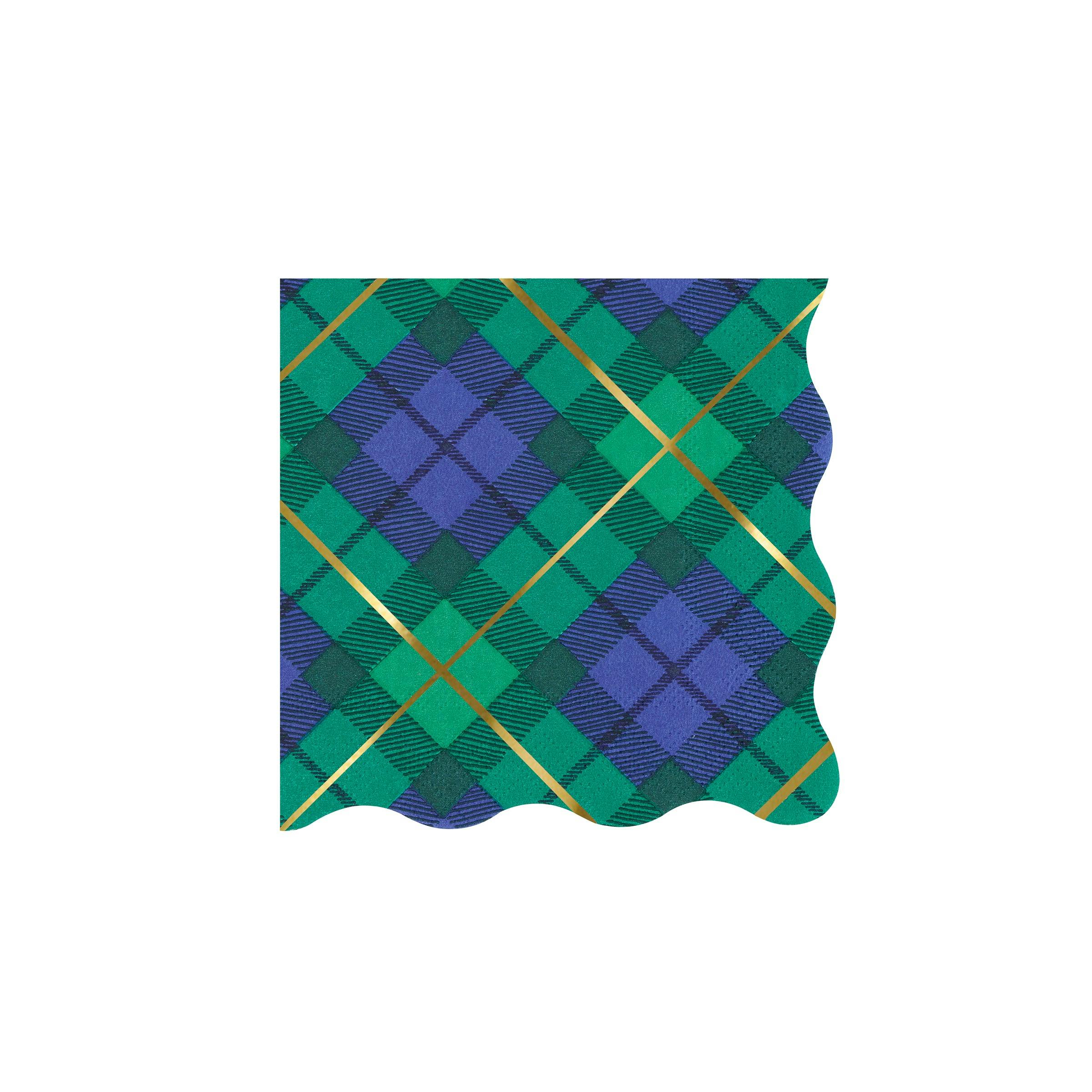 Plaid Mix Small Napkins