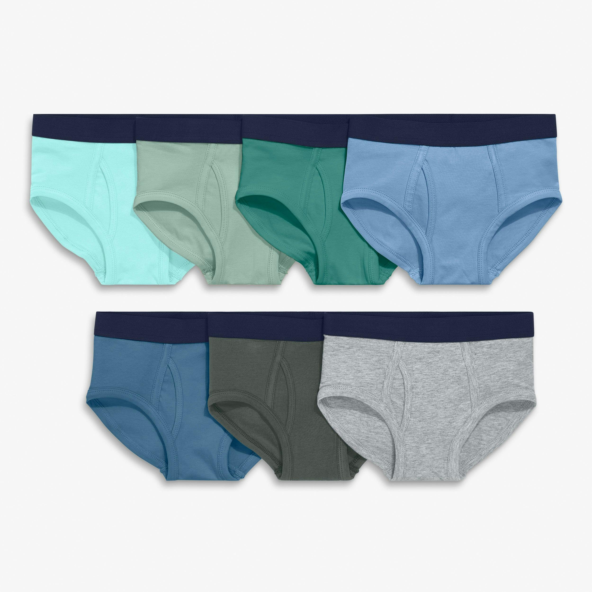 Kids brief 7-pack in solid neutral mix