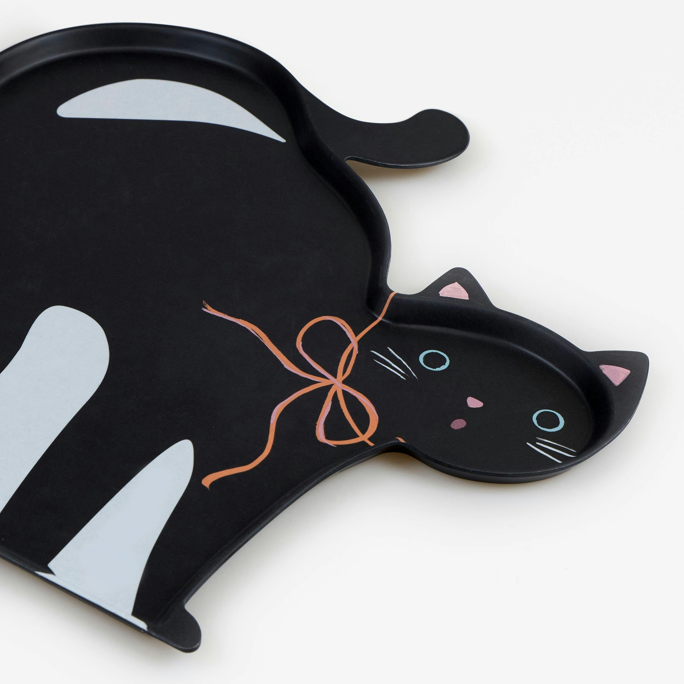 Halloween Cat Reusable Platter