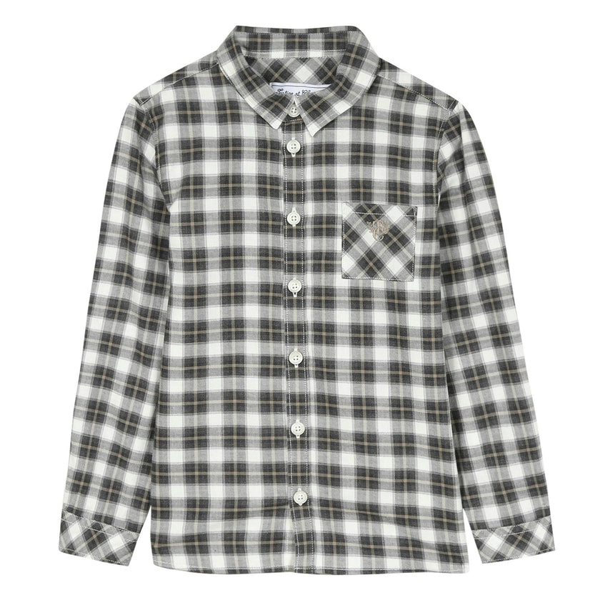 Monogram Pocket Button-Down Shirt