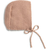 Transfer Flower Knit Baby Bonnet