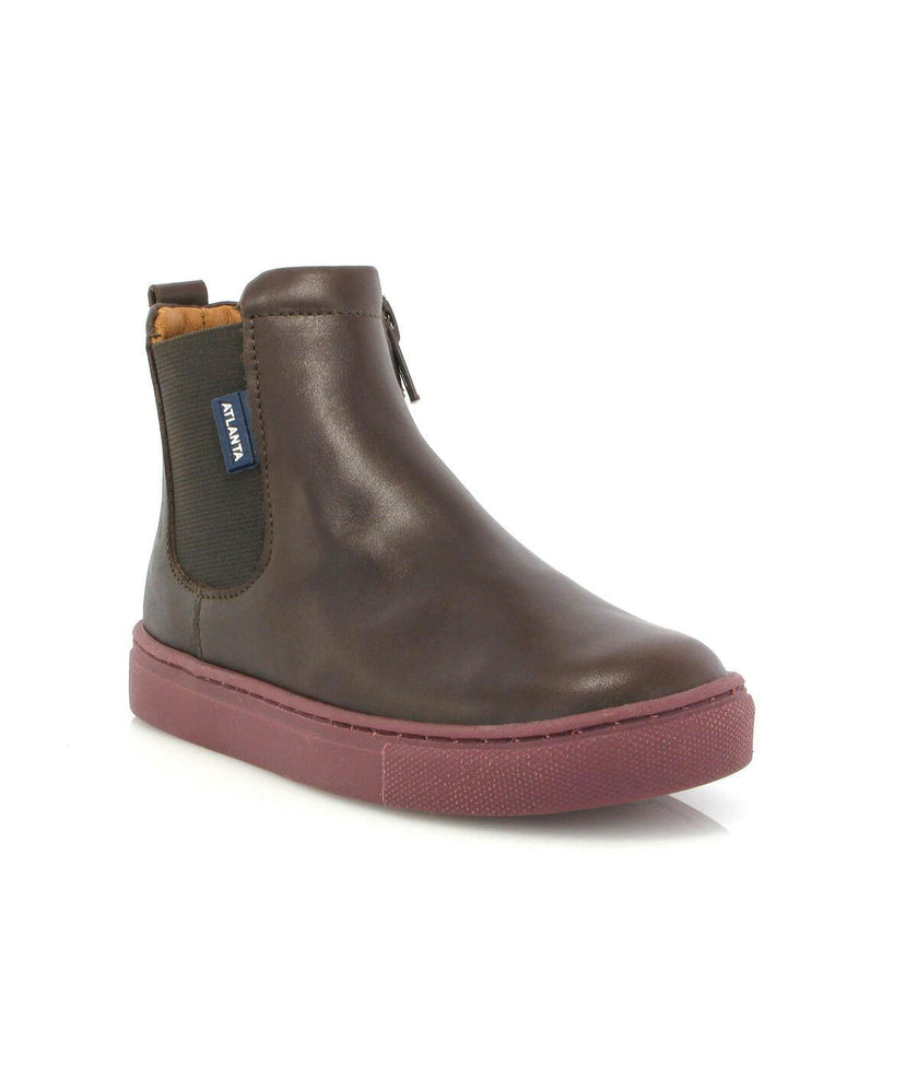 Sneaker Boots, Smooth Dark Brown