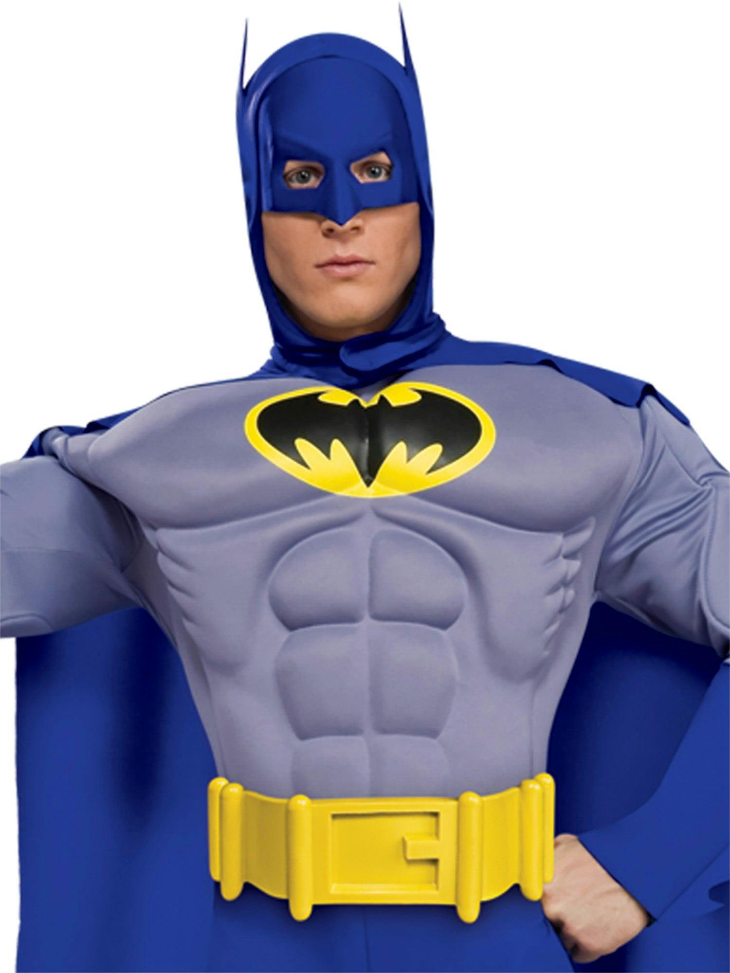 Mens Deluxe Muscle Chest Batman Costume