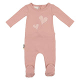Gingham Hearts Footie