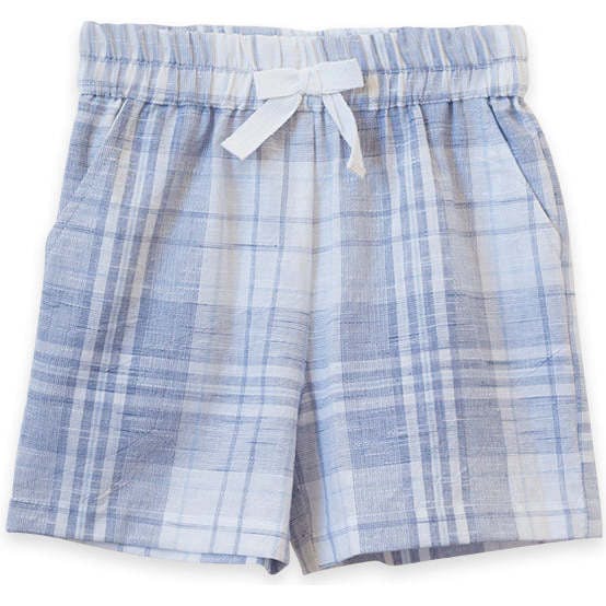 Everyday Drawstring Waist Check Shorts