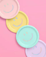 Smiley Plates - 24 paper plates