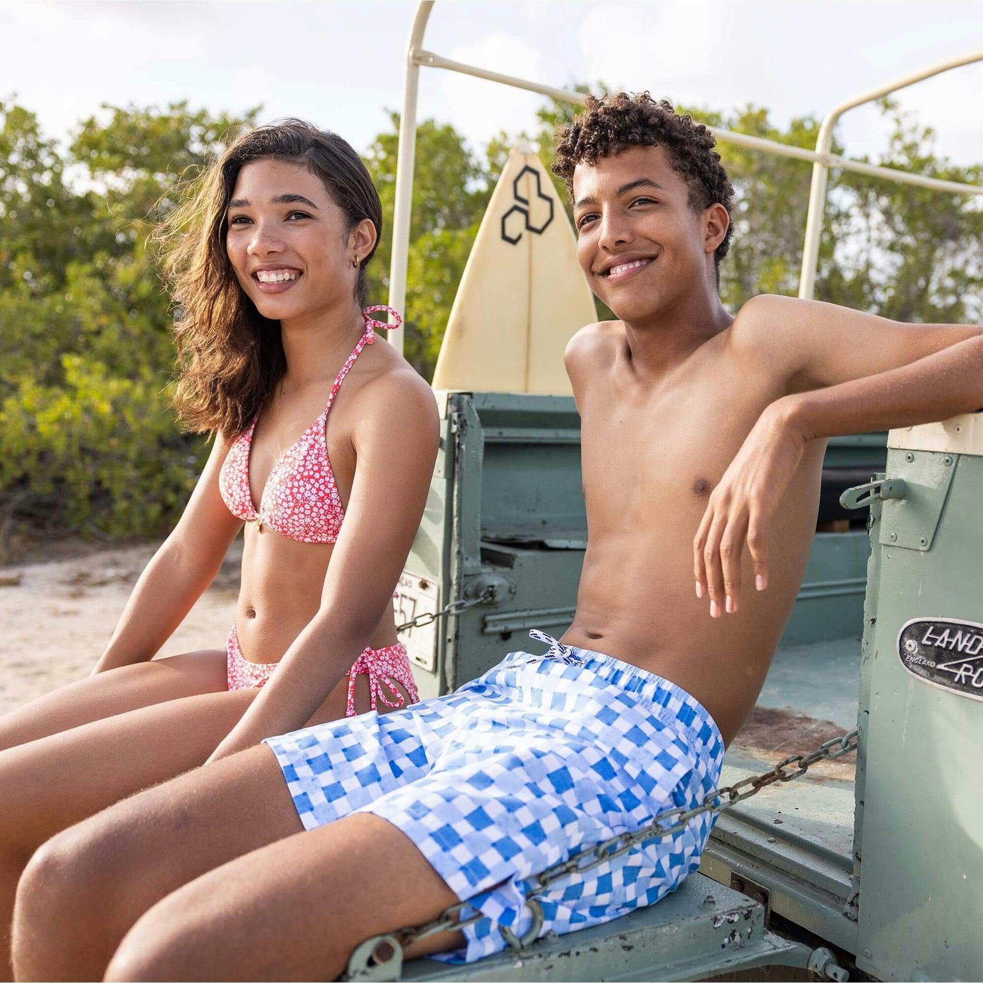 Ocean Grid Swim Short