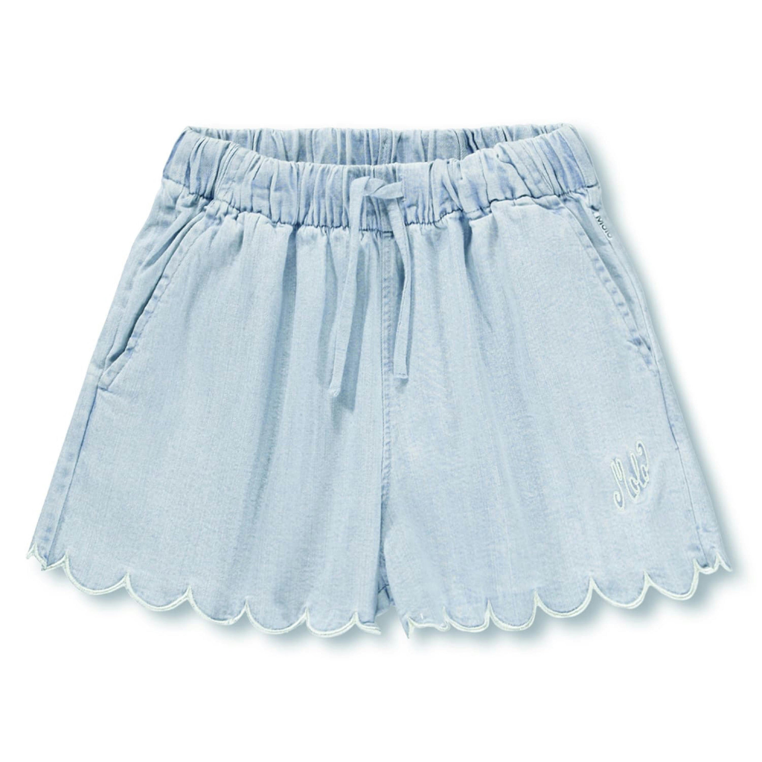 Molo Addie Washed Chambrey Shorts
