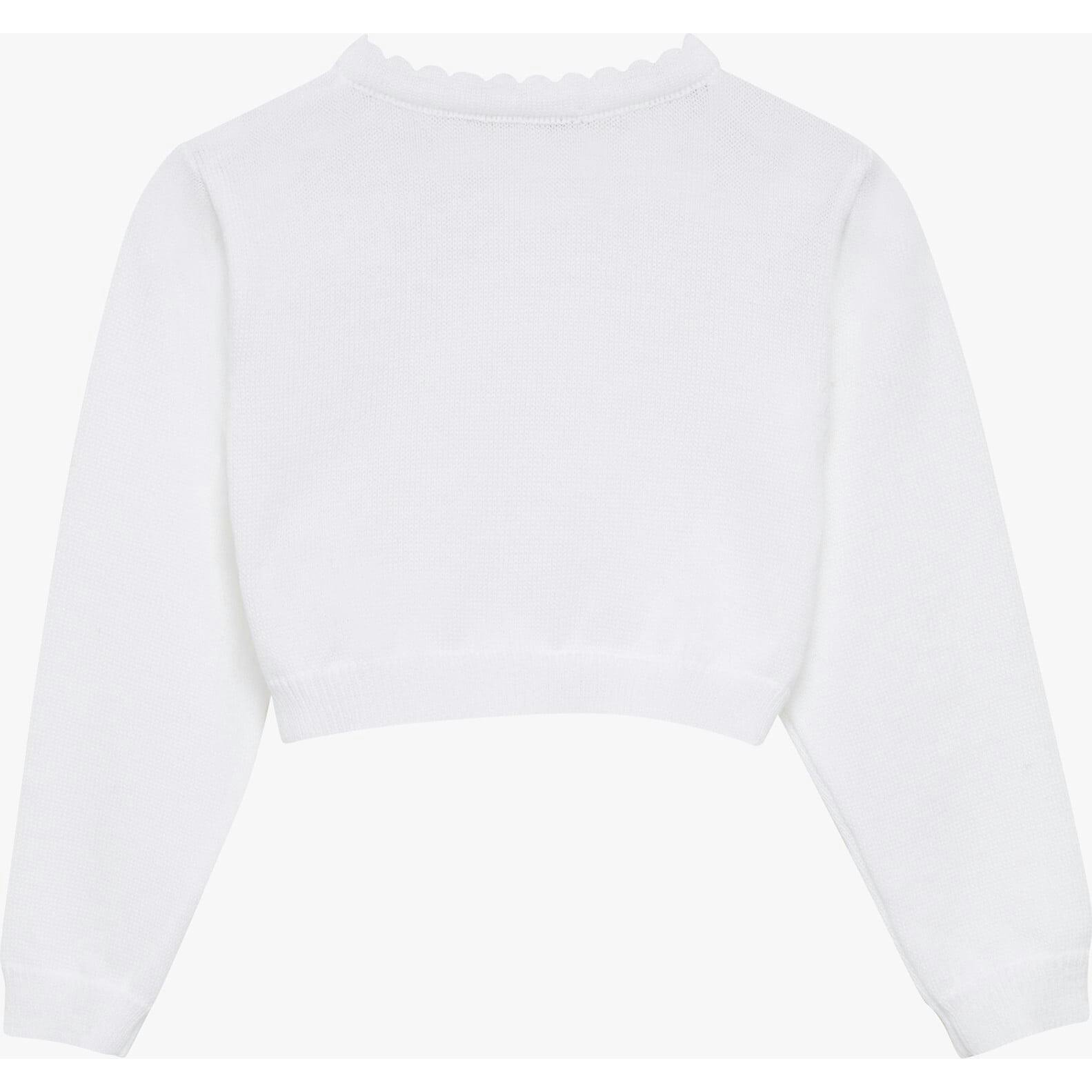 Baby Sophie Cropped Cardigan in White