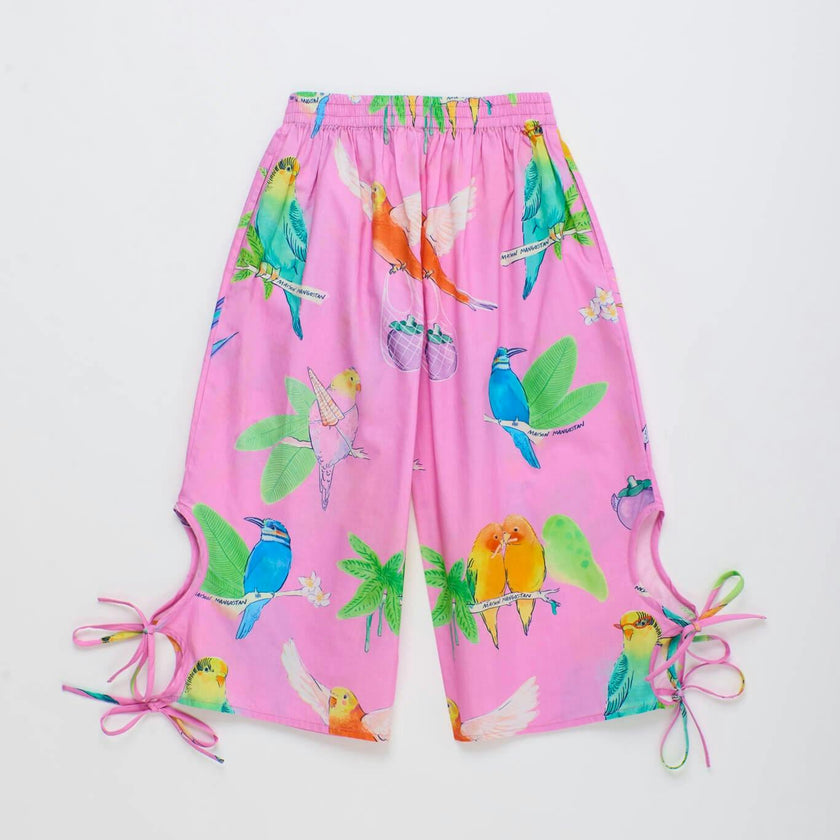 BIRDS PANTS PINK
