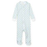 Parker Boys' Zipper Pajama - Tennis Match Blue