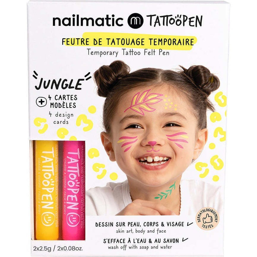 Tattoo Pen Set for Kids JUNGLE