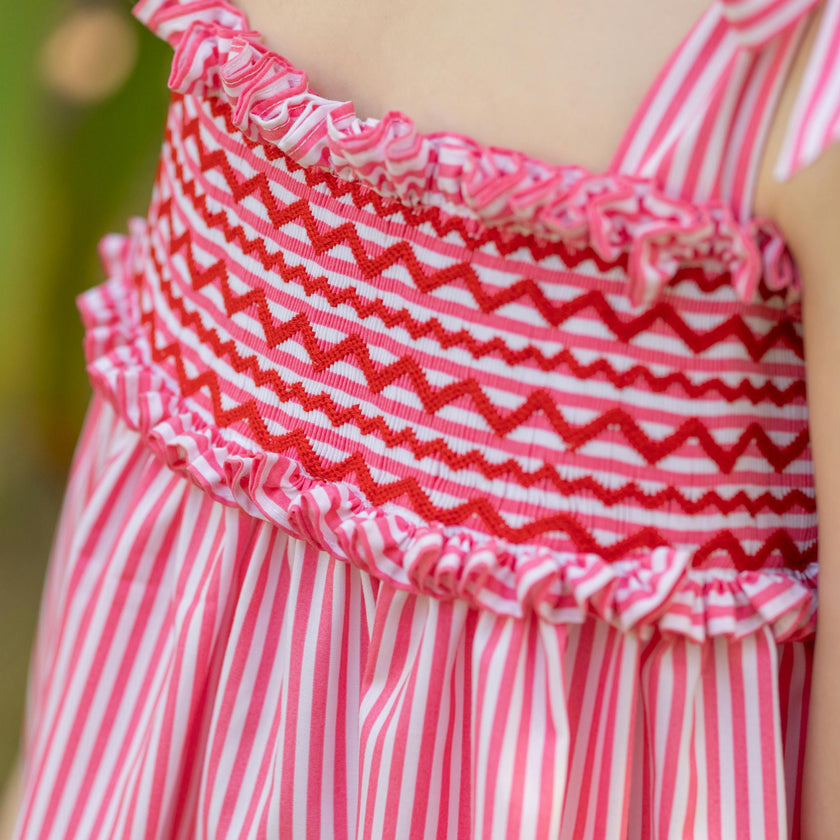 The Daisy Dress in Sconset Stripe