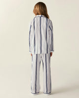 Kid's Twill Pajama Set in Parlor Stripe