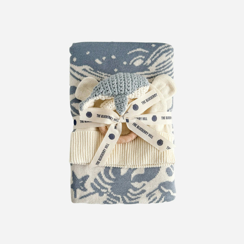 Cotton Baby Nautical Gift Set - Whale