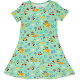 Dora: Boots' Jungle Adventure Bamboo Girls' Short Sleeve Dress