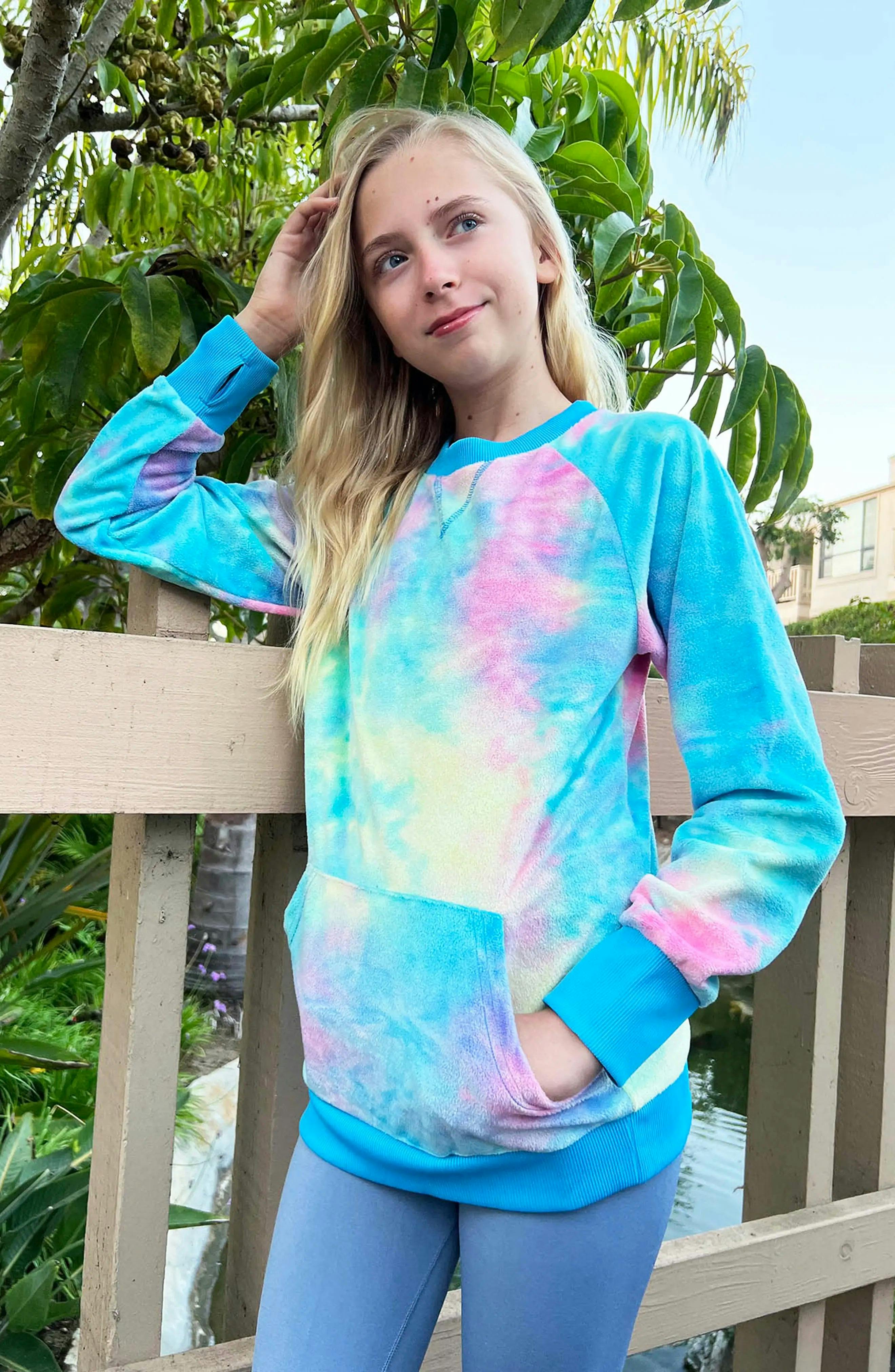 Minky Crewneck Sweatshirt - Tie Dye