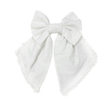 White Jaylin Hair Bow