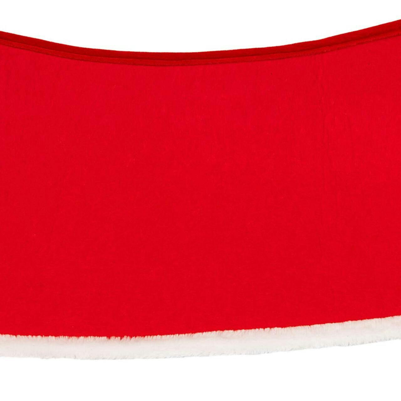 Kurt Adler 12 by 28-Inch Quilted Red Velvet Tree Collar