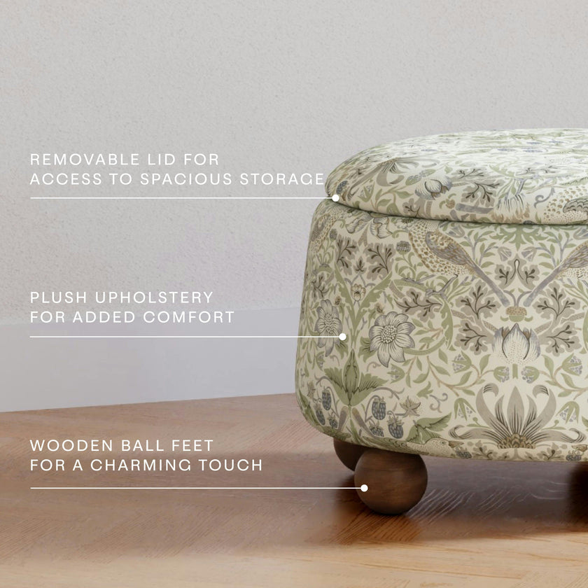 Namesake Morris & Co. x Namesake Tuffet Storage Ottoman