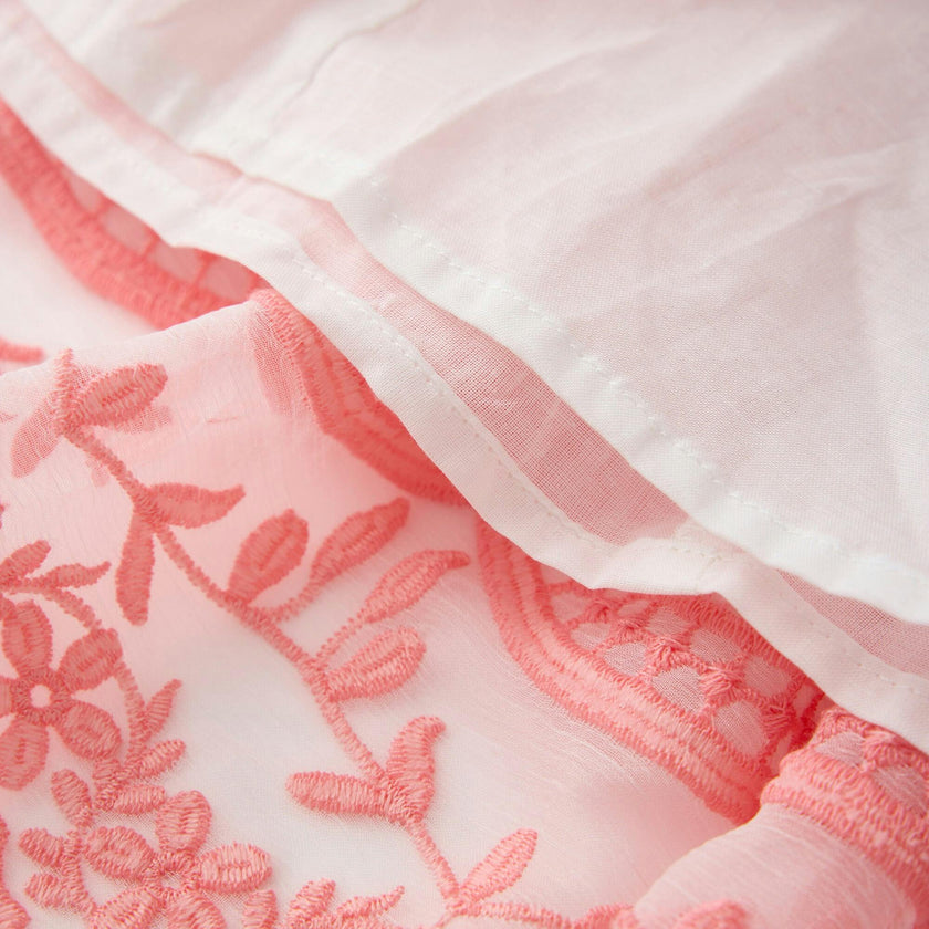 Kaia Lace Embroidered Mini Dress