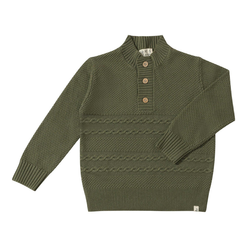 CABLE Green Sweater